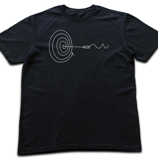 Target and Arrow Line Art T-shirt
