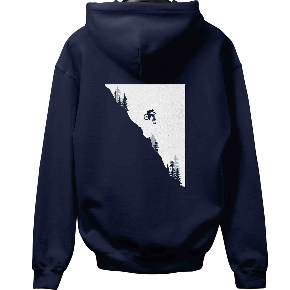 Mountain Bike Jump Back-Print Hoodie