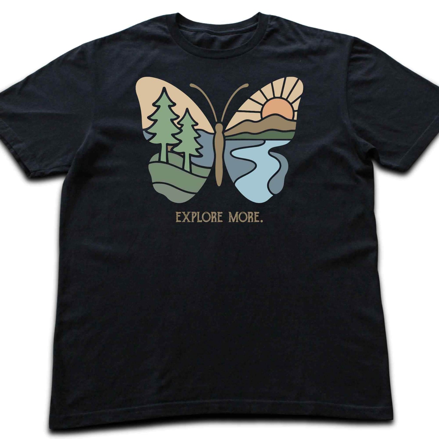 Explore More Butterfly Landscape T-shirt