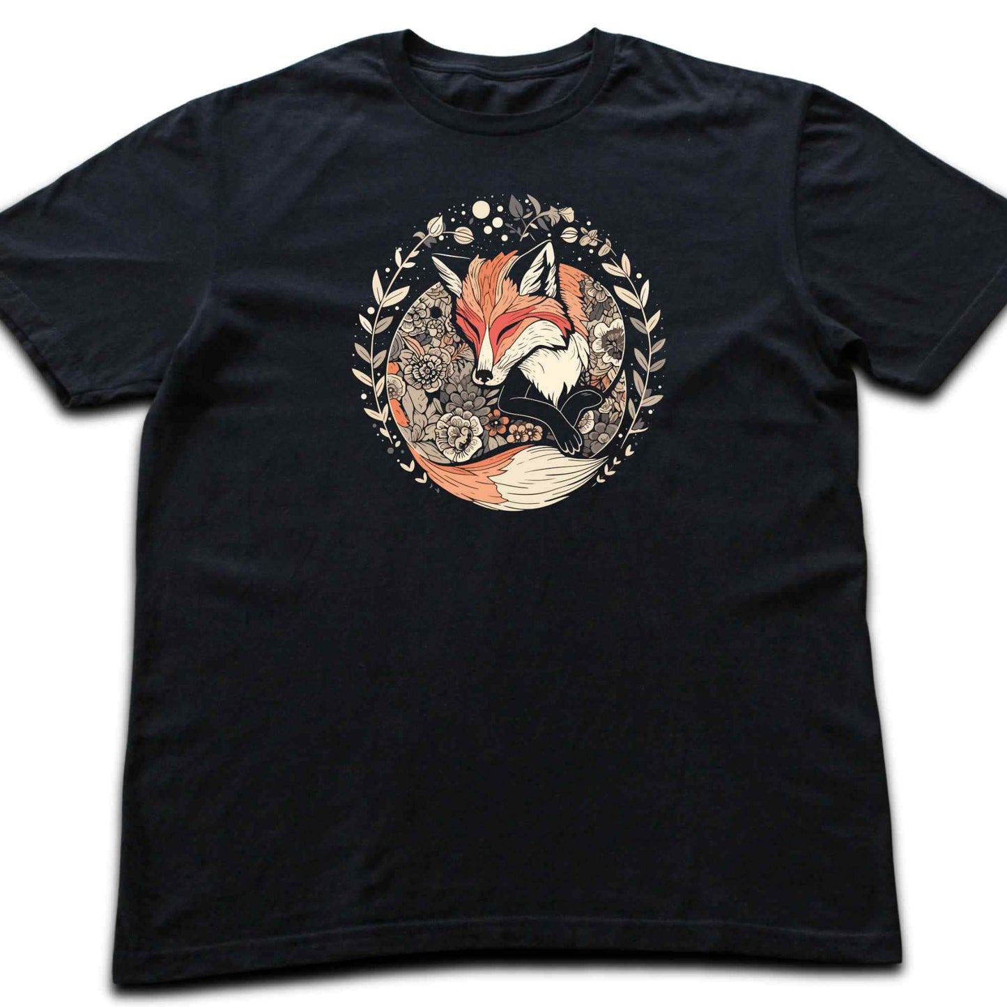 Sleeping Fox Mandala T-shirt