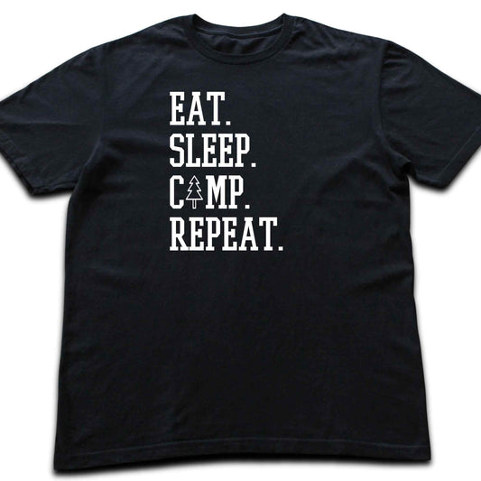 Eat. Sleep. Camp. Repeat T-shirt