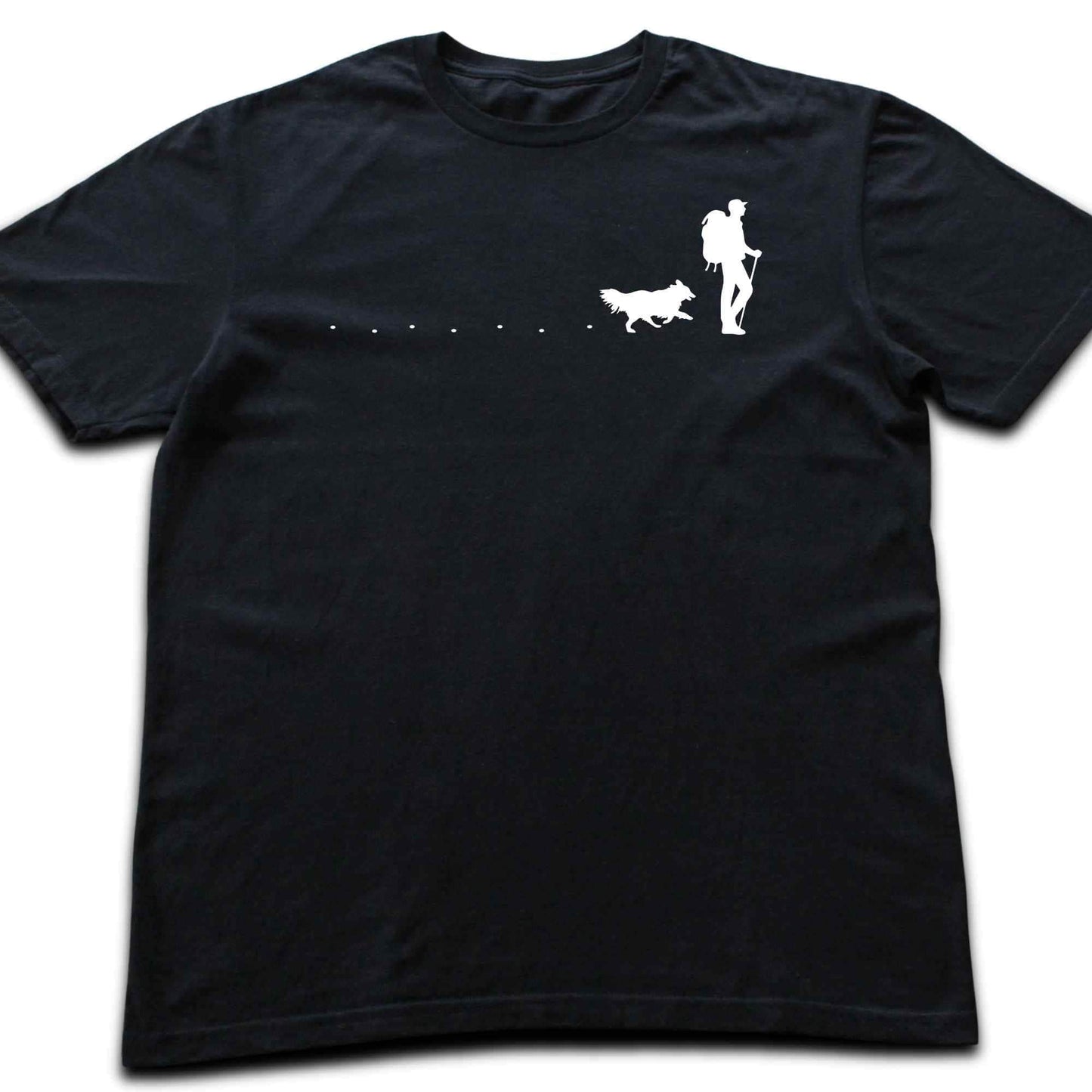 Hiker and Dog Path (man) T-shirt