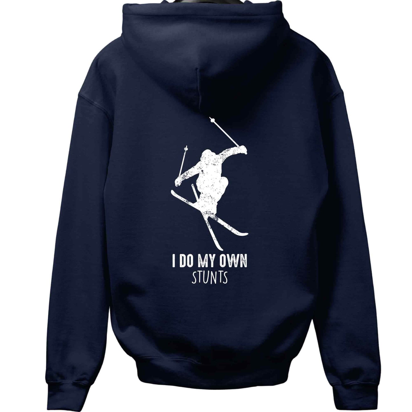 I do My Own Stunt Ski Back-Print Hoodie