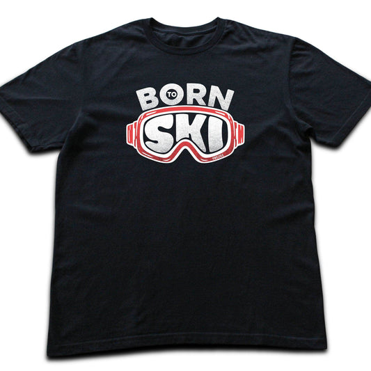 Born To Ski Mask T-shirt