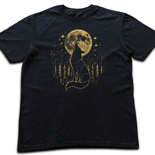 Wolf Black and gold T-shirt