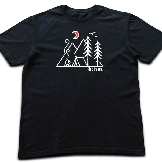 Find Peace Minimalist Camp T-shirt