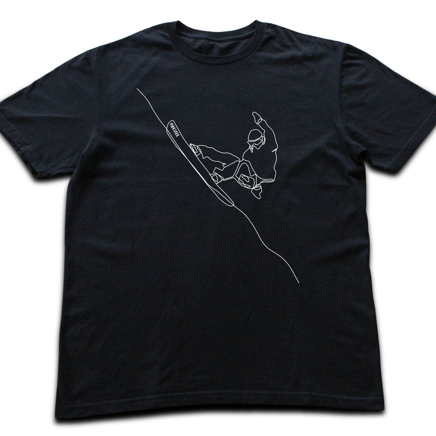 Snowboard Turn Line Art T-shirt