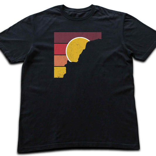 Squared Mountain Sunset T-shirt