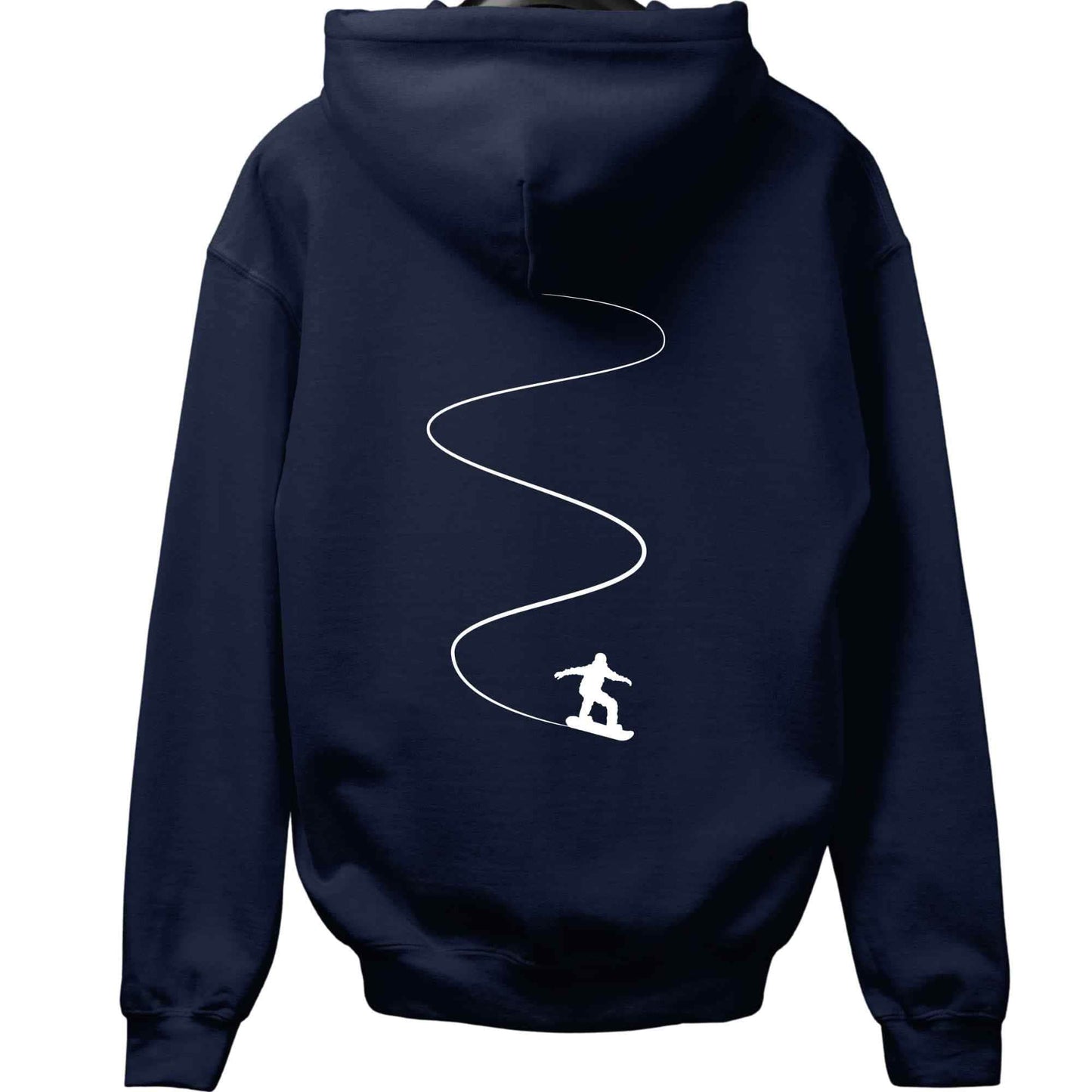 Snowboard Slalom Back-Print Hoodie