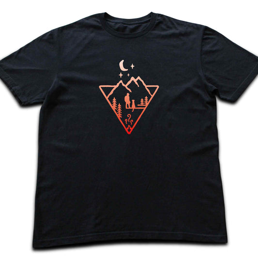 Man And Dog Fire T-shirt