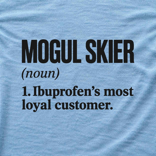 Mogul Skier Ibuprofen T-shirt - Light Blue - hero