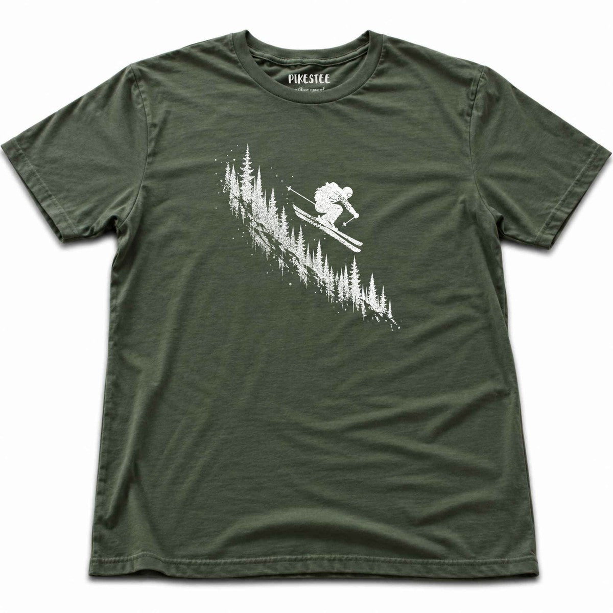 Ski Jump Ink T-shirt - Military Green