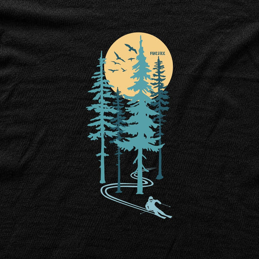 Ski Man Freeride T-shirt - Black - hero