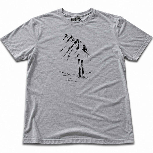 Mountain Line Skis T-shirt - Sport Grey