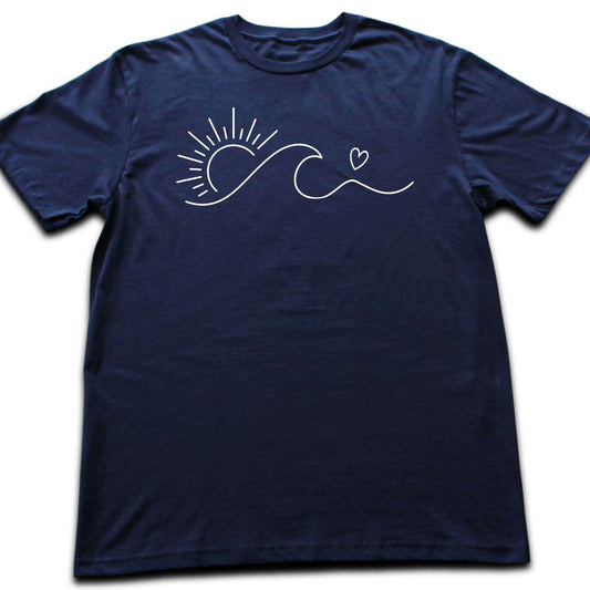 Sun Heart And Wave T-shirt