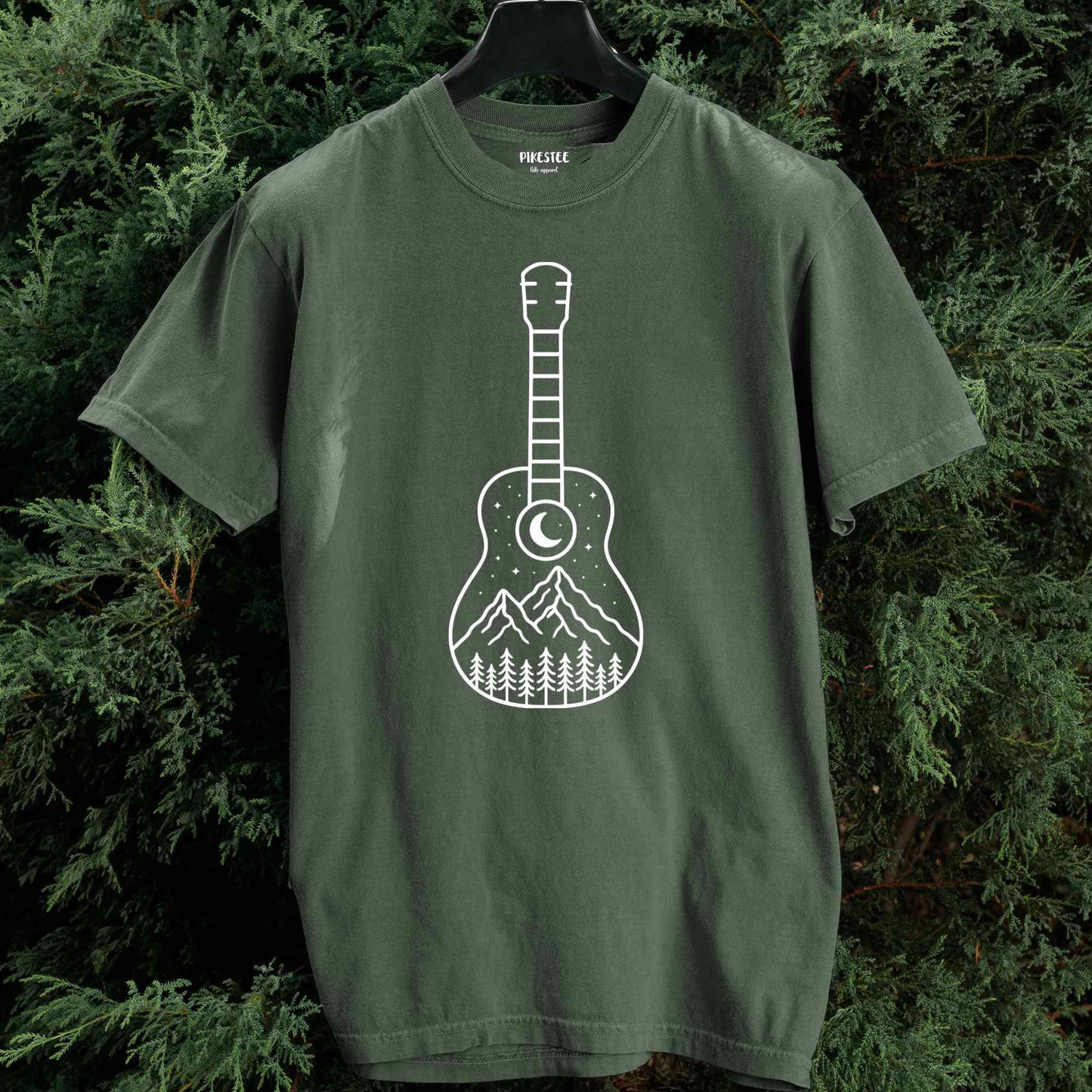 Minimalist Guitar Landscape T-shirt