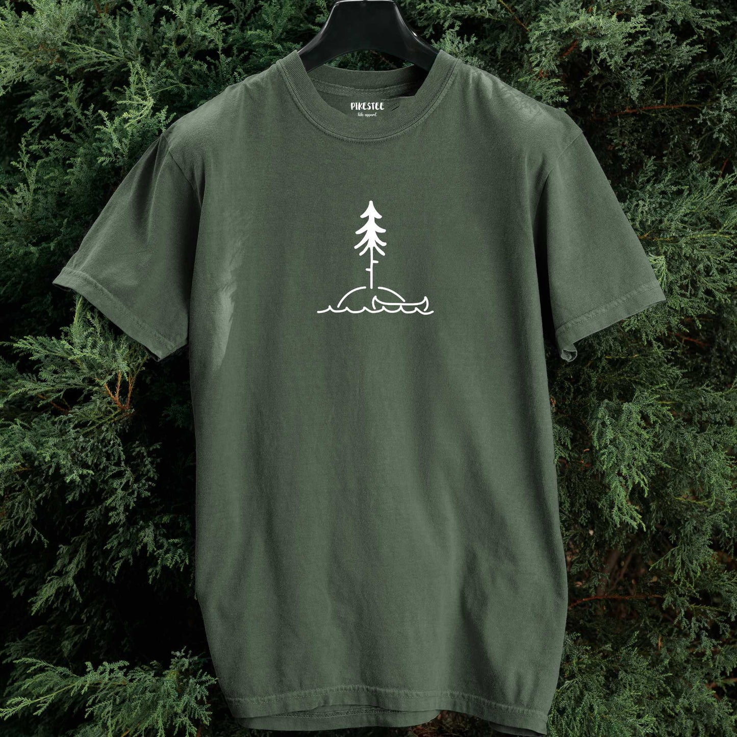 Canoe Landscape Graphic T-shirt