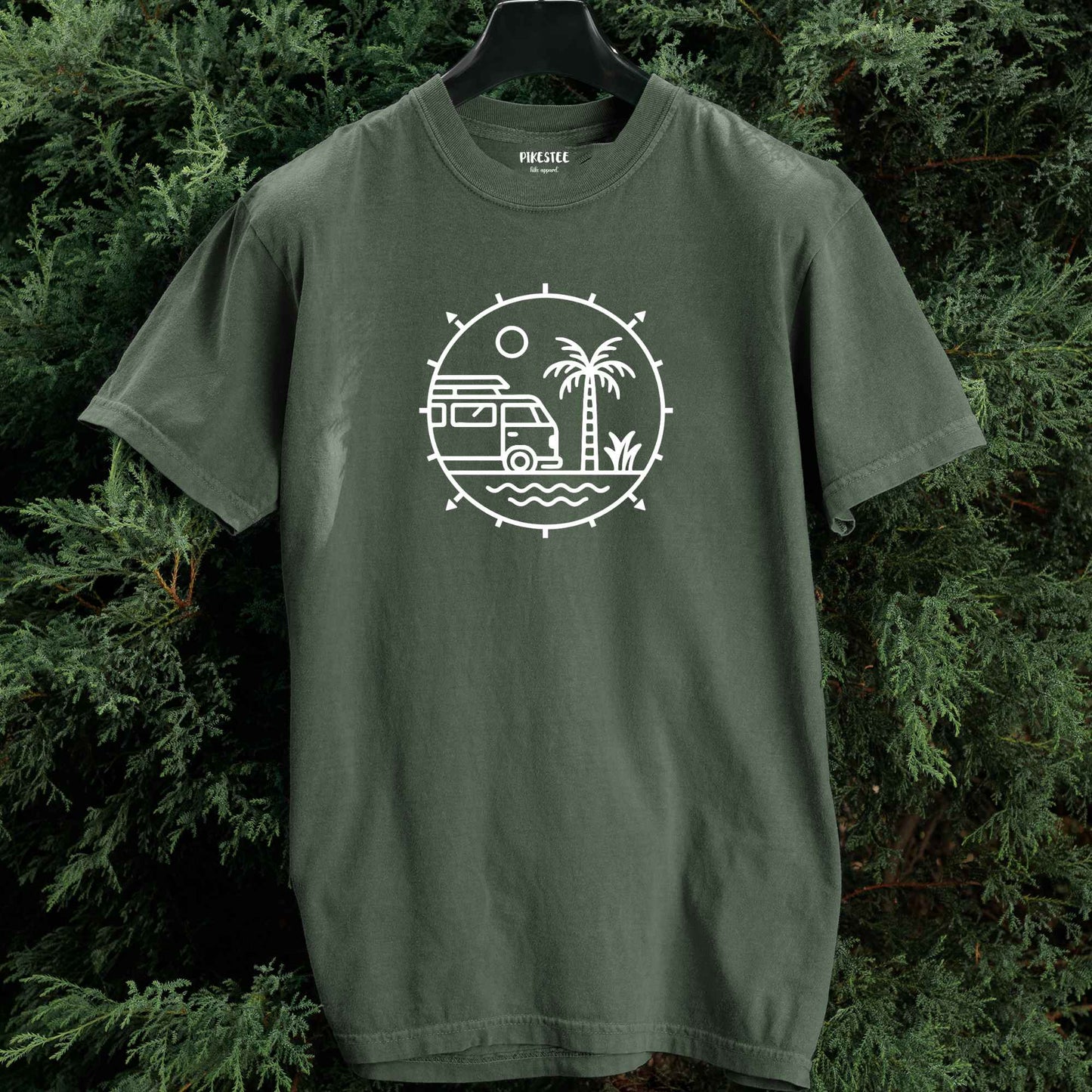 Round Palm And Van T-shirt