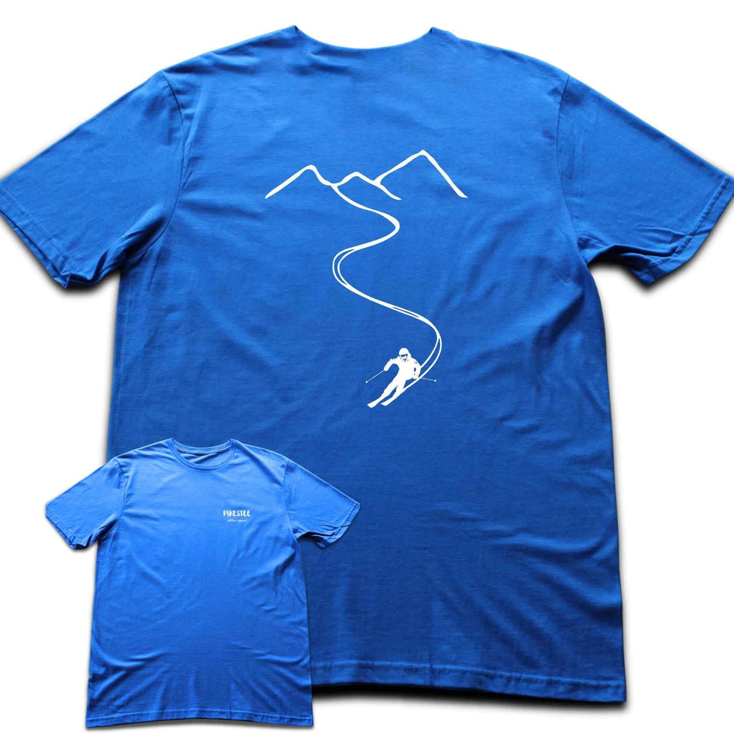 Back Print Ski Path T-shirt