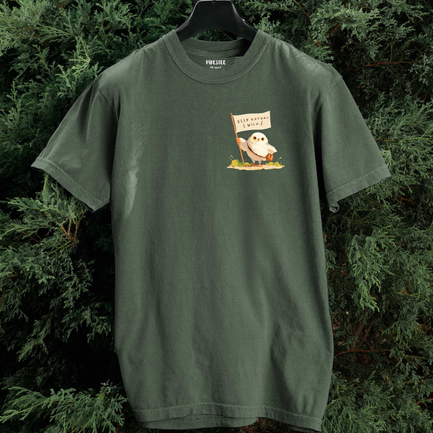 Keep Nature Wild, White Owl T-shirt