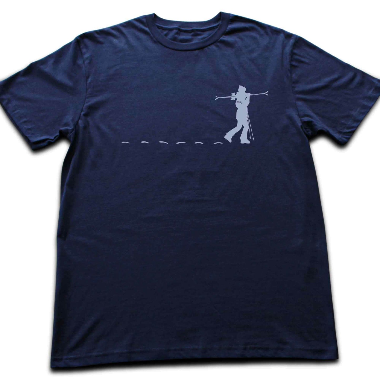 Skier Girl Path T-shirt