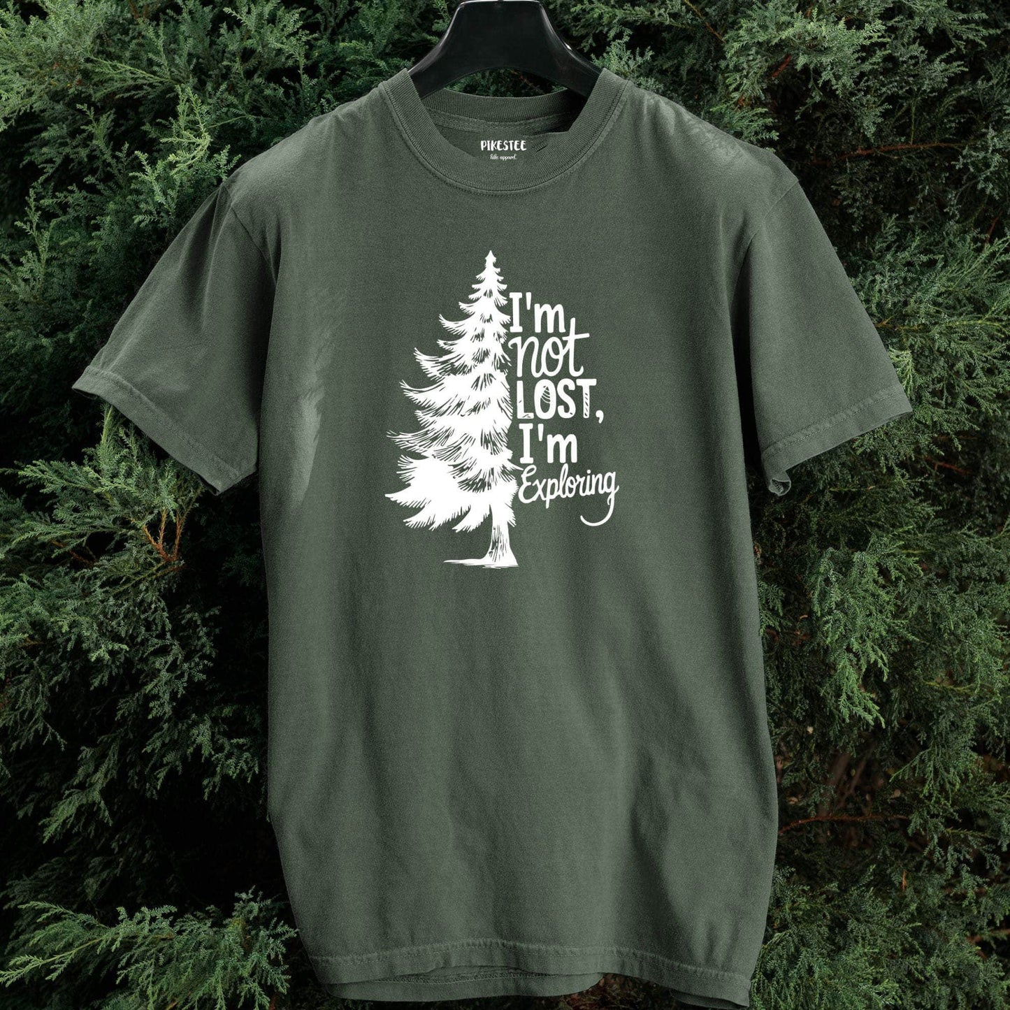 "I'm Not Lost, I'm Exploring" graphic T-shirt