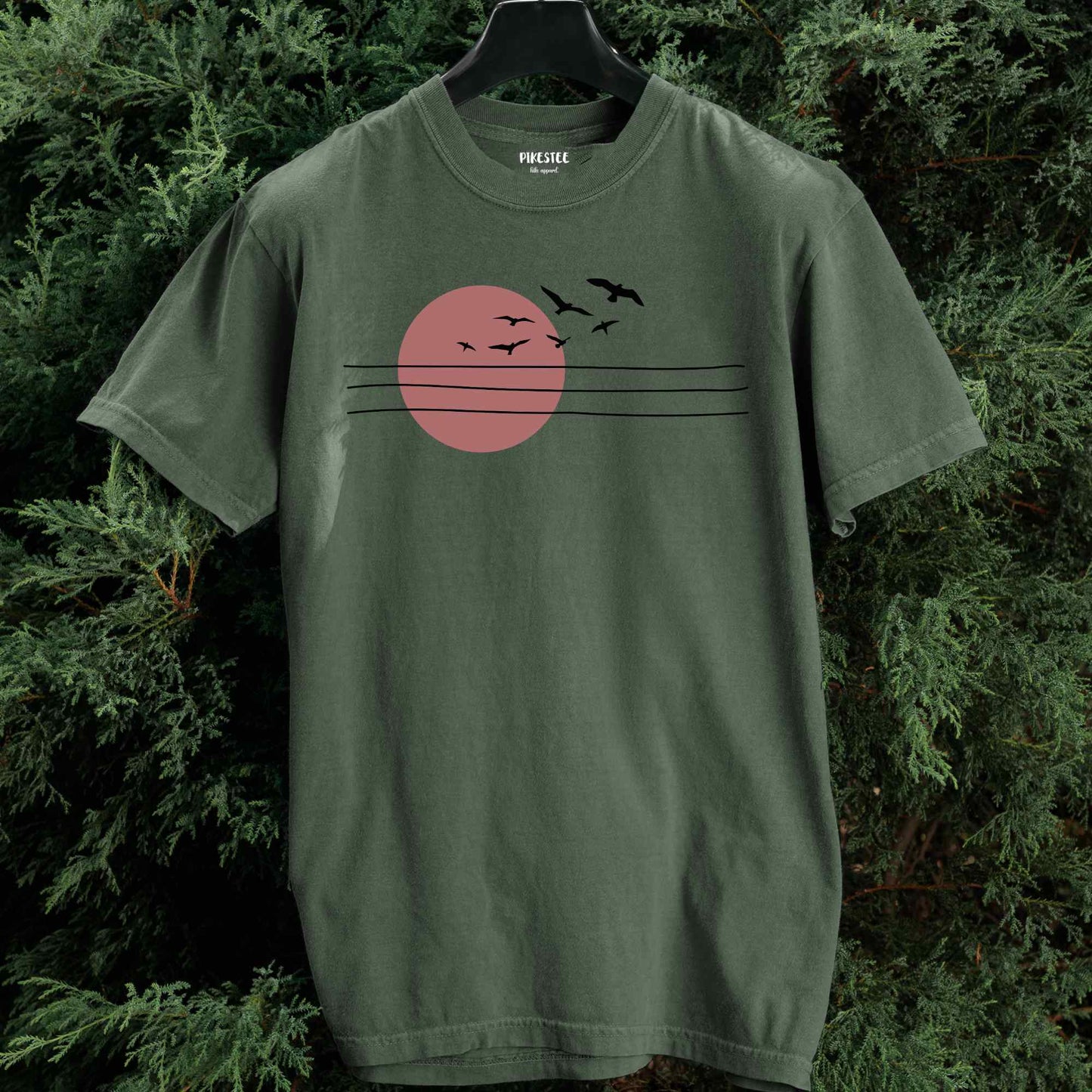 Power Lines And Sun T-shirt