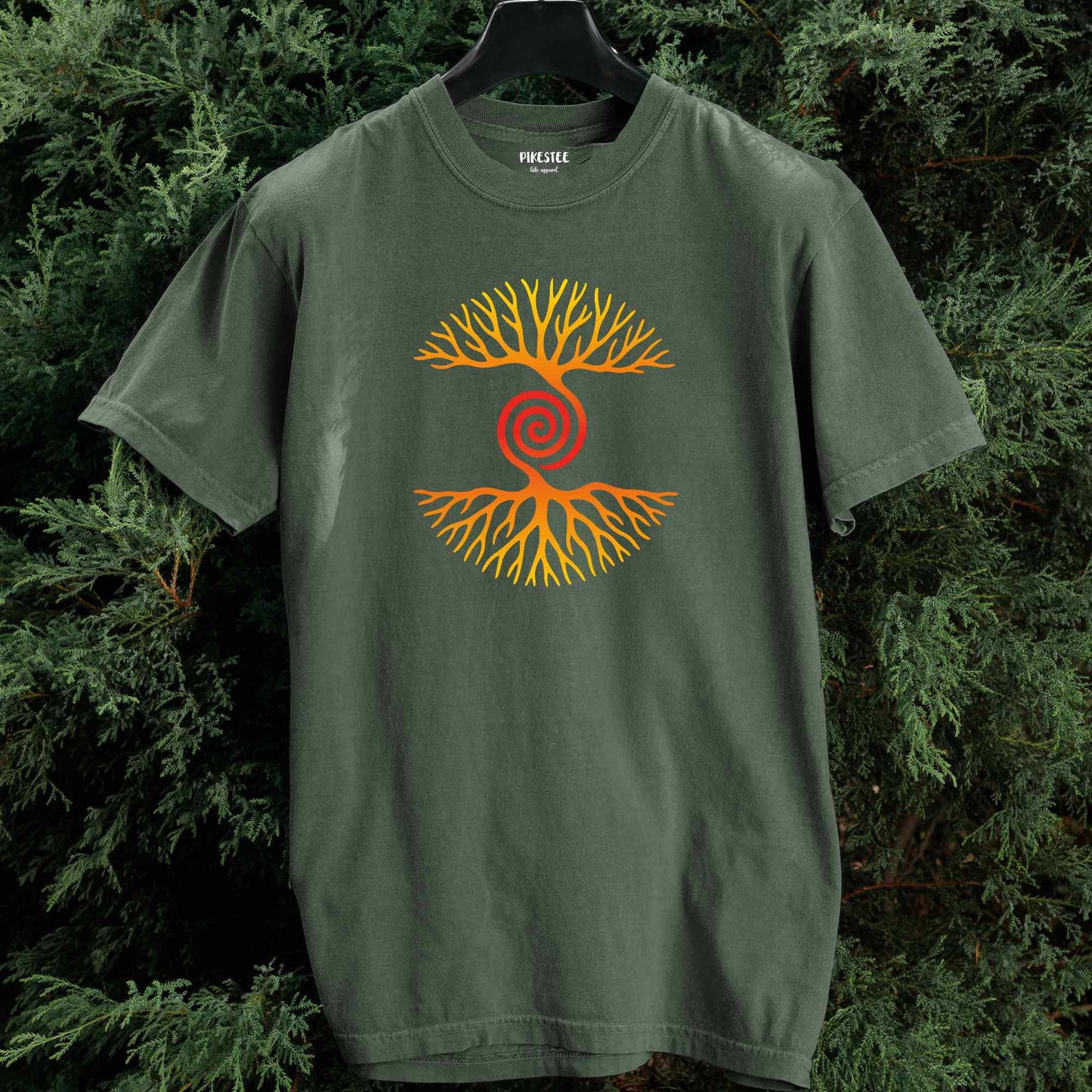 Tree and Roots Spiral T-shirt