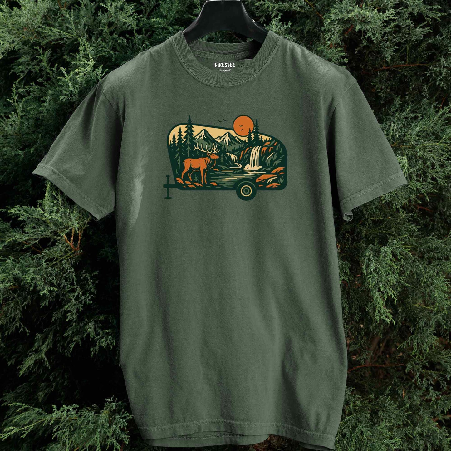 Caravan Deer Landscape T-shirt