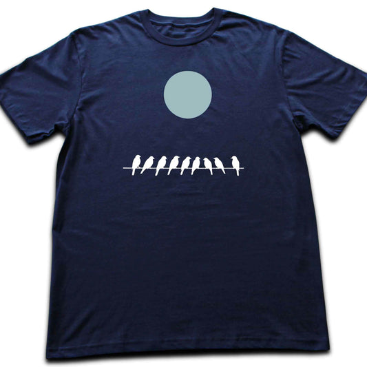 Birds On Power Line T-shirt