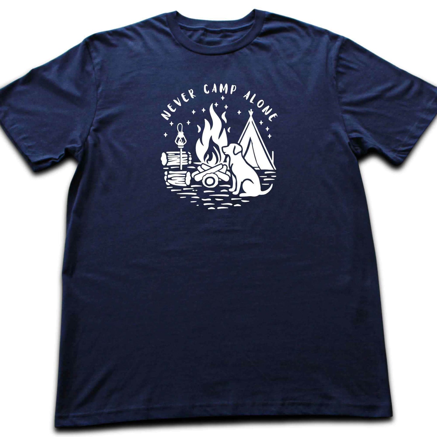 Never Camp Alone Silhouette T-shirt