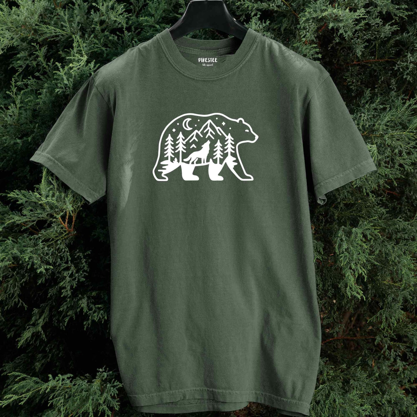 Bear Wolf Landscape T-shirt