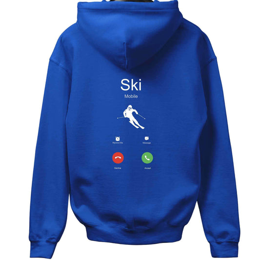 Ski Is Calling Back-Print Hoodie