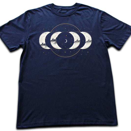 Moon Phase Mountains T-shirt