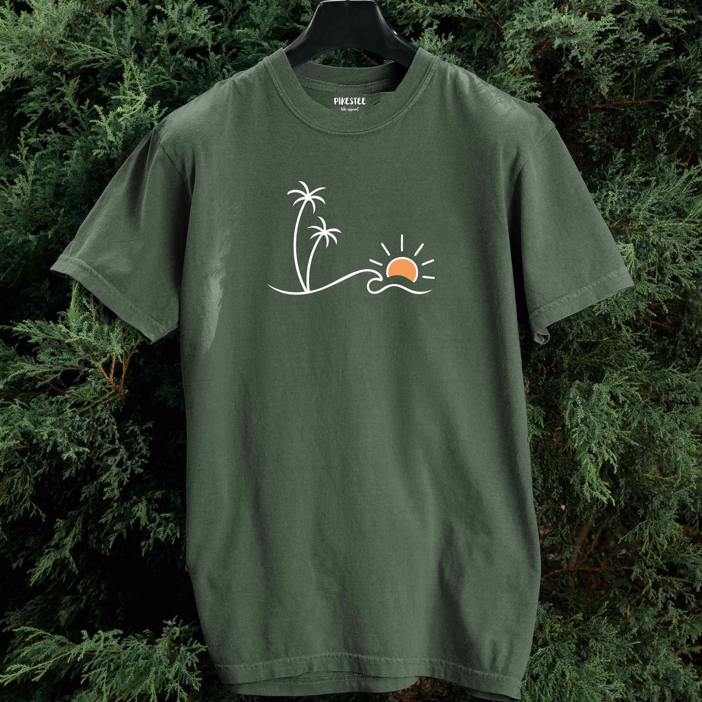 Miniamlist Beach Landscape T-shirt