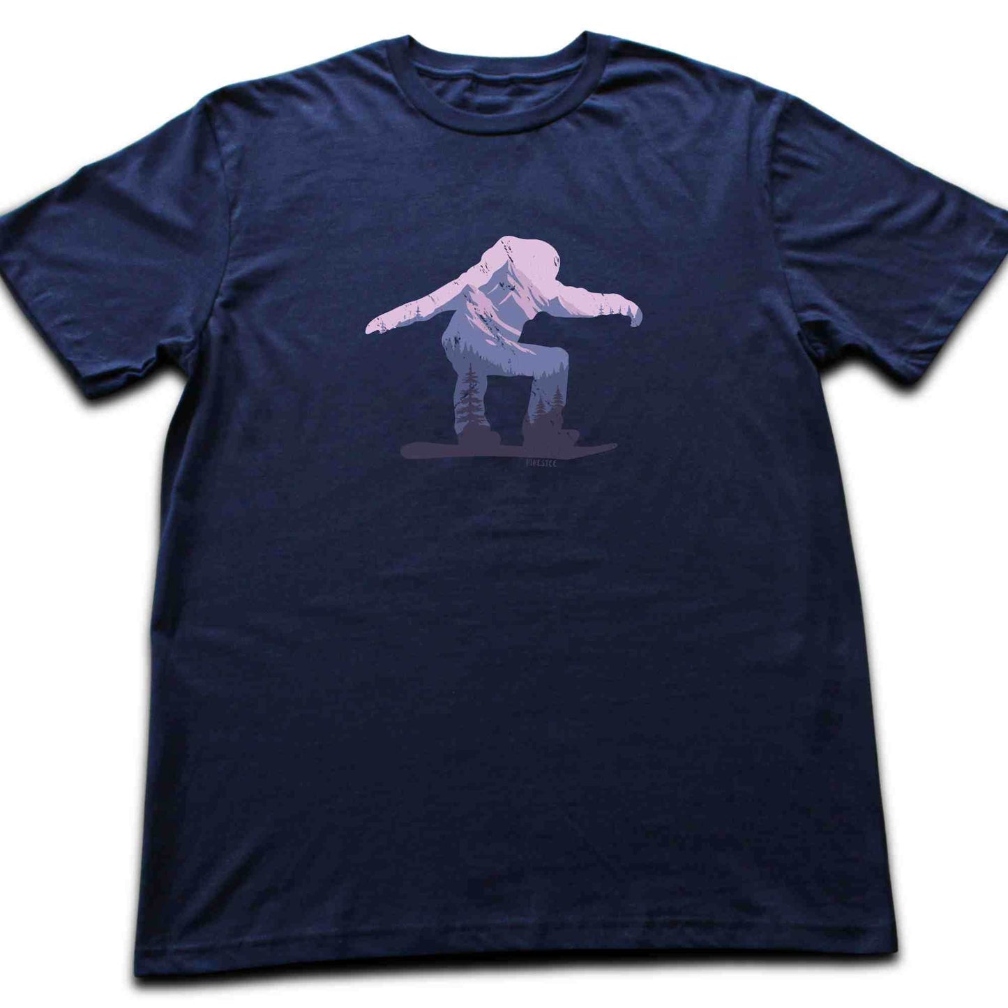 Snowboarder Silhouette Landscape T-shirt