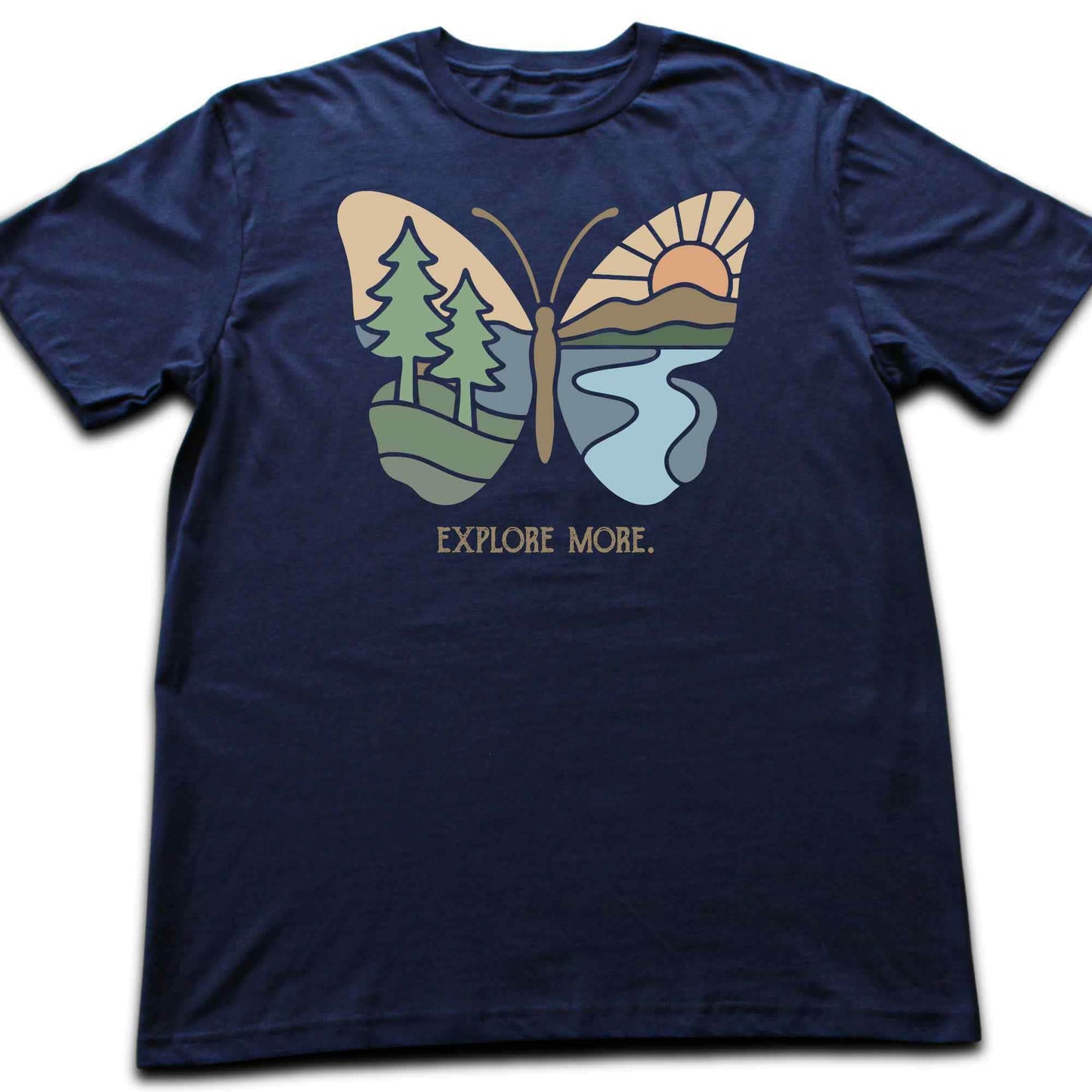 Explore More Butterfly Landscape T-shirt