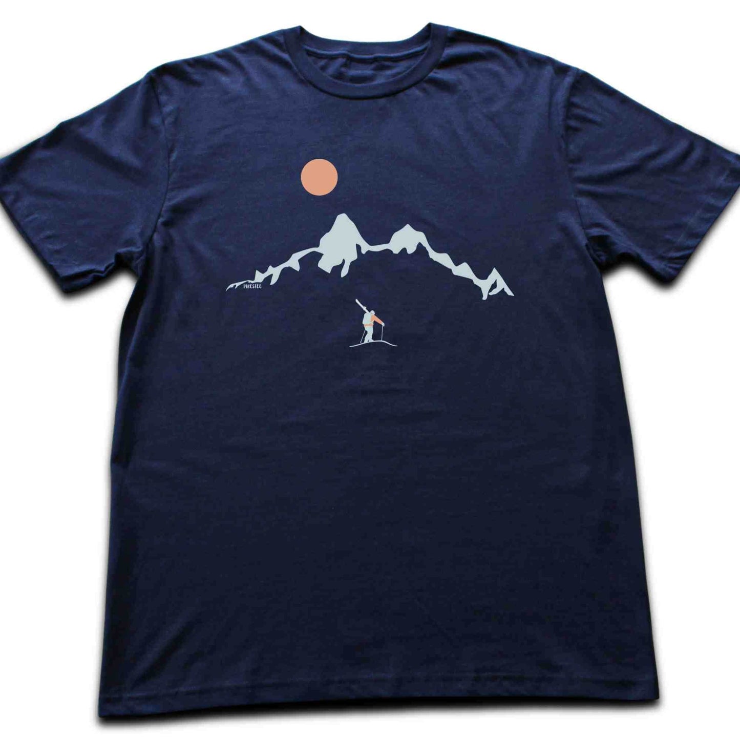 Skier Looking Mountain T-shirt