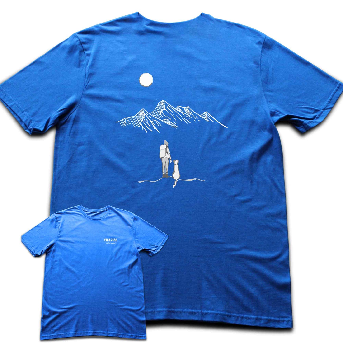 Back Print Hike With The Dog T-shirt