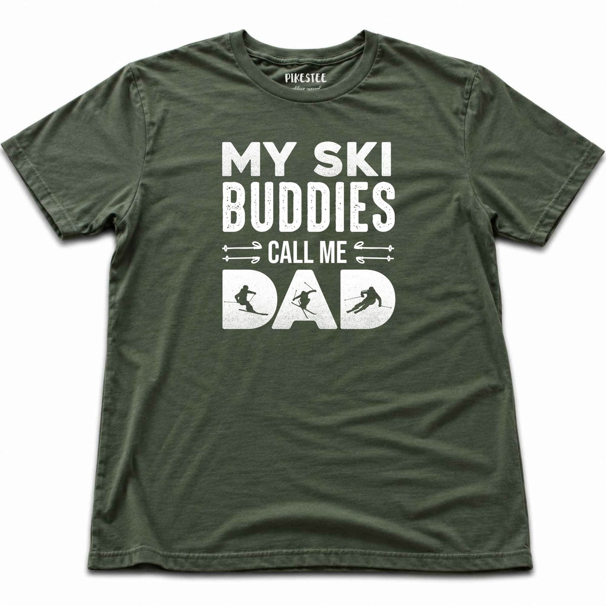 My Ski Buddies T-shirt - Military Green