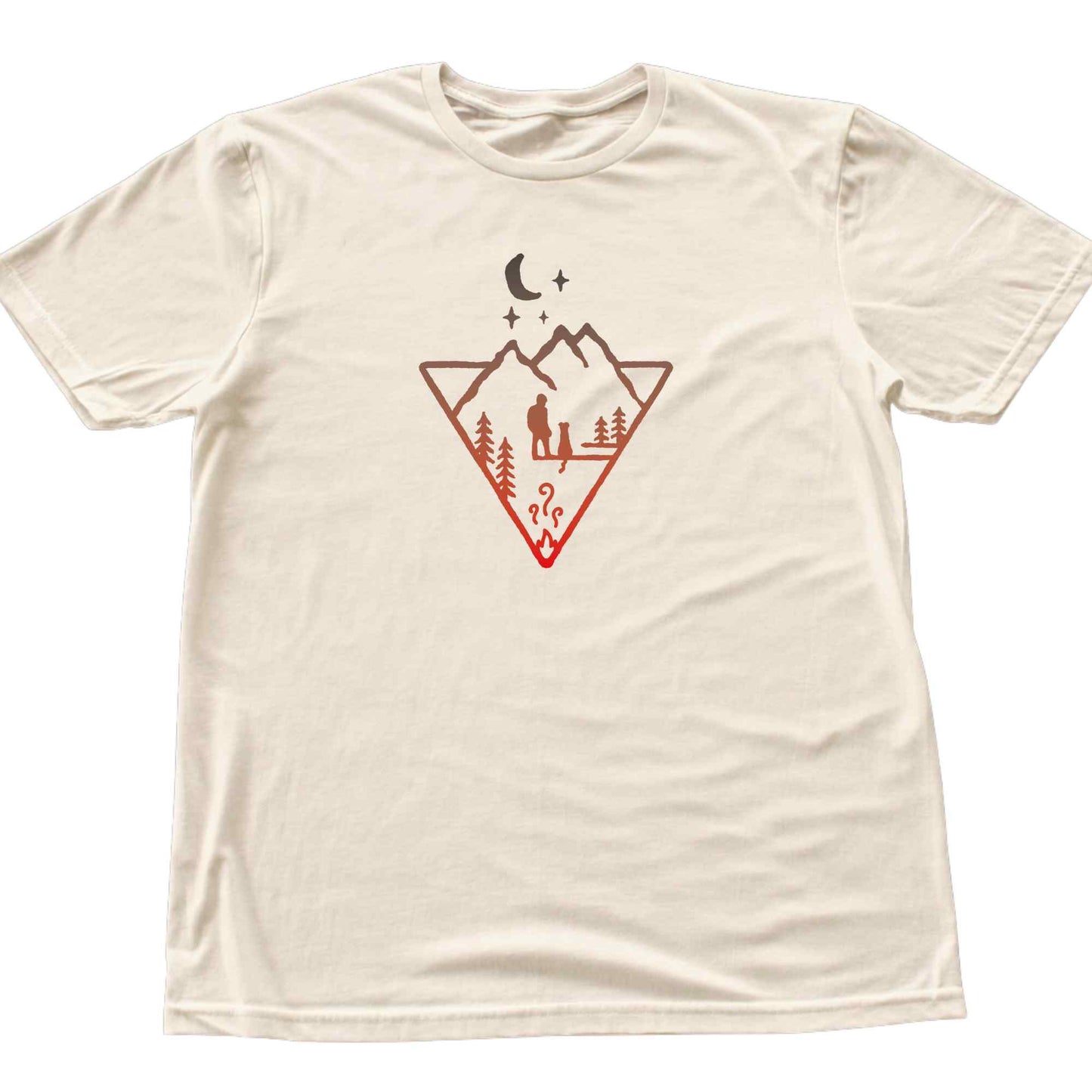 Man And Dog Fire T-shirt