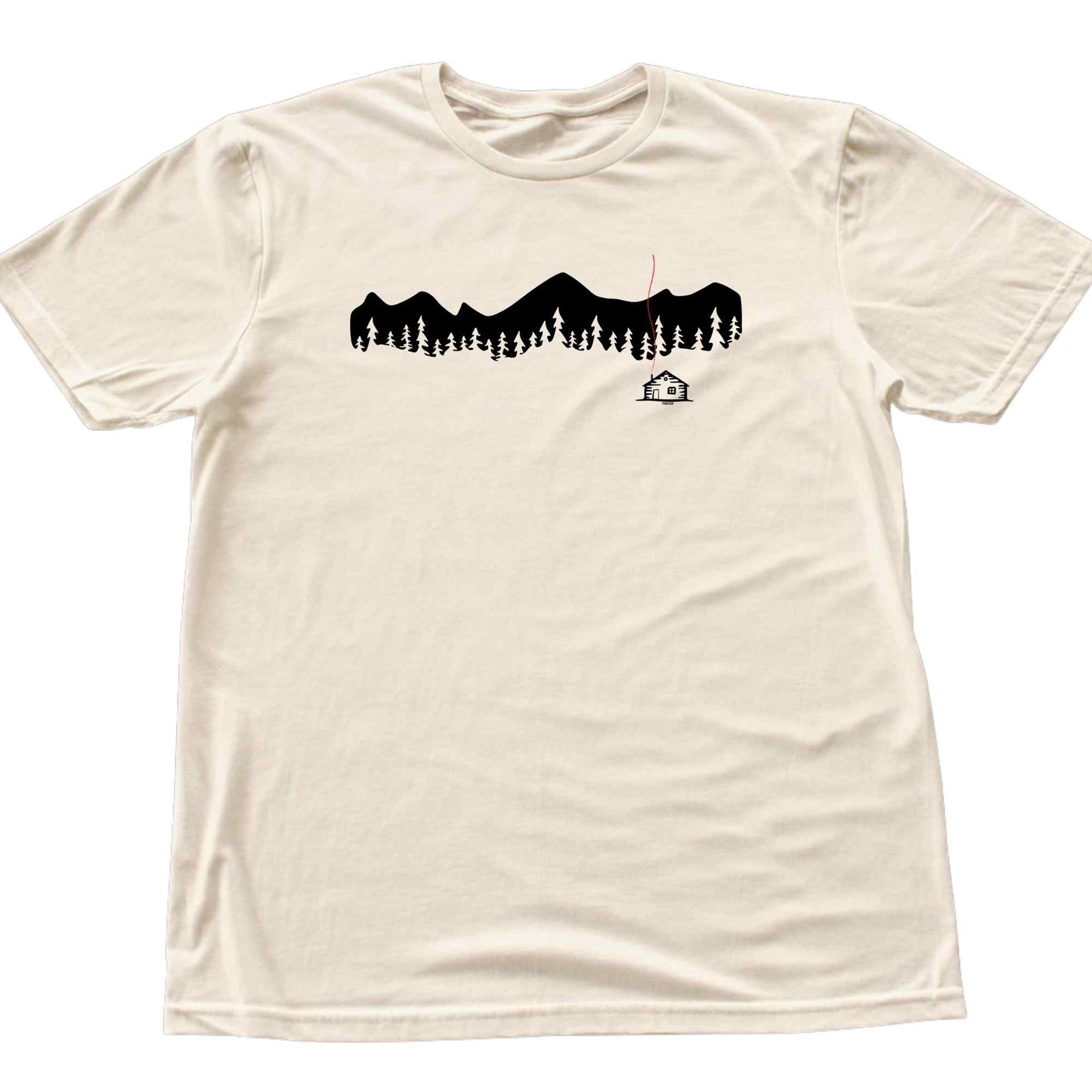 Cabin and Mountain Landscape T-shirt