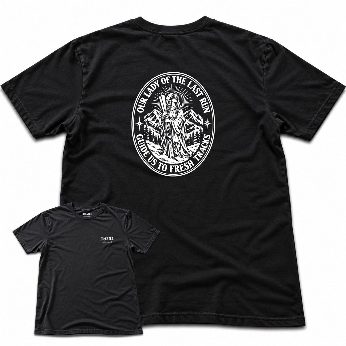 The Lady Of The Last Run Back Print T-shirt - Black - hero
