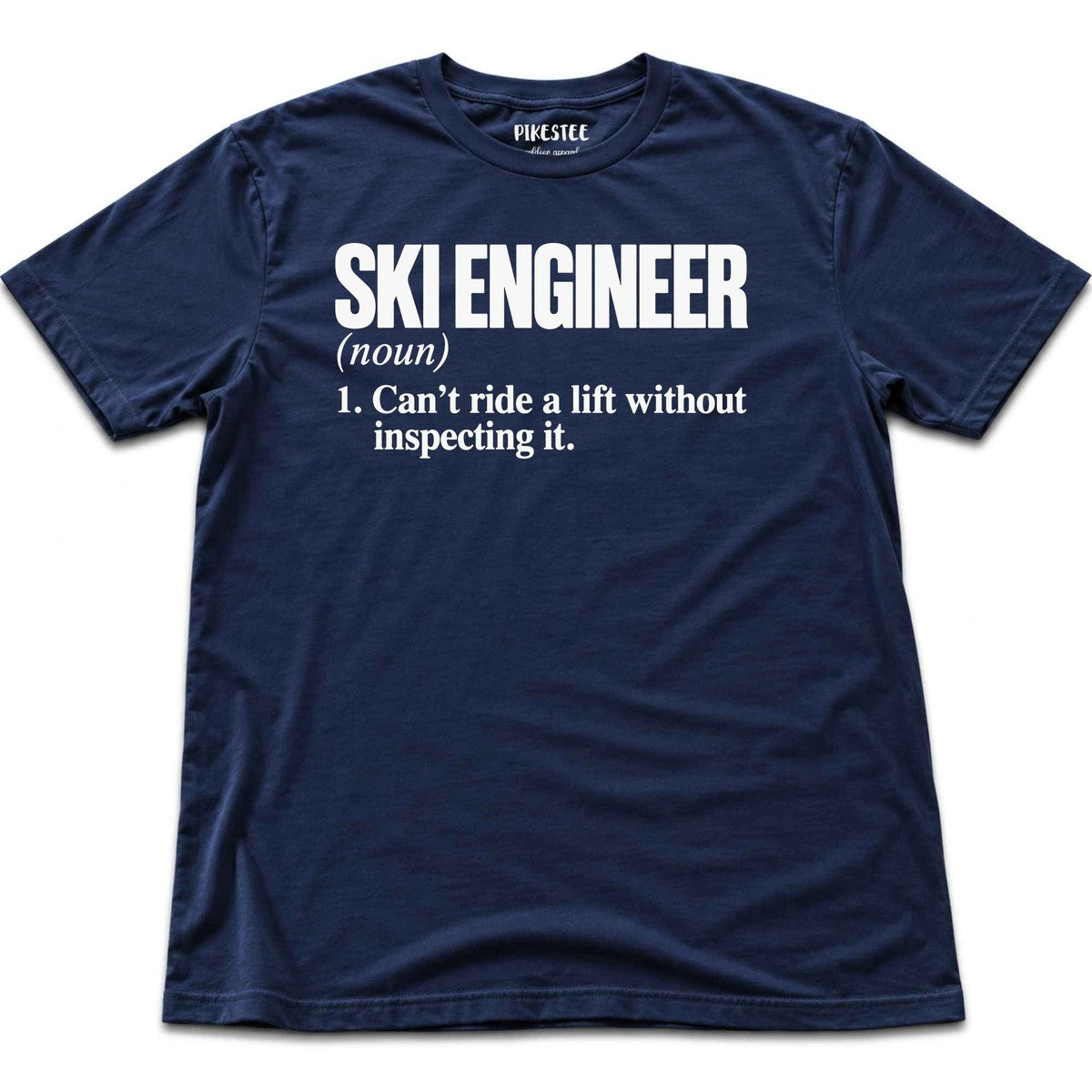 Ski Engineer T-shirt - Heather Navy