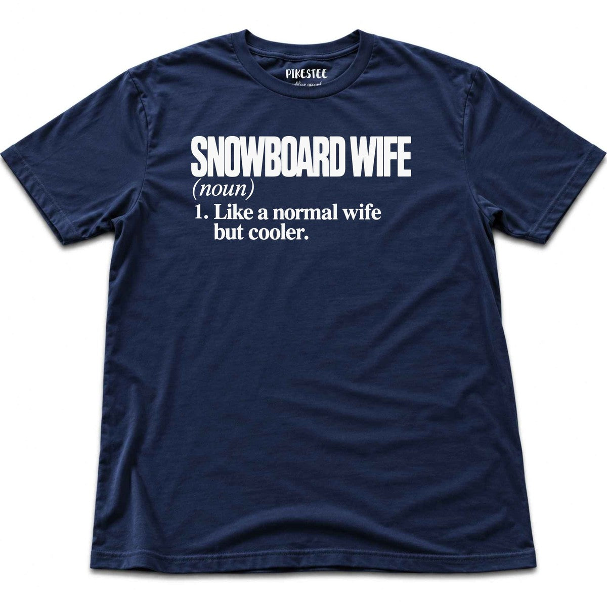 Snowboard Wife T-shirt - Heather Navy