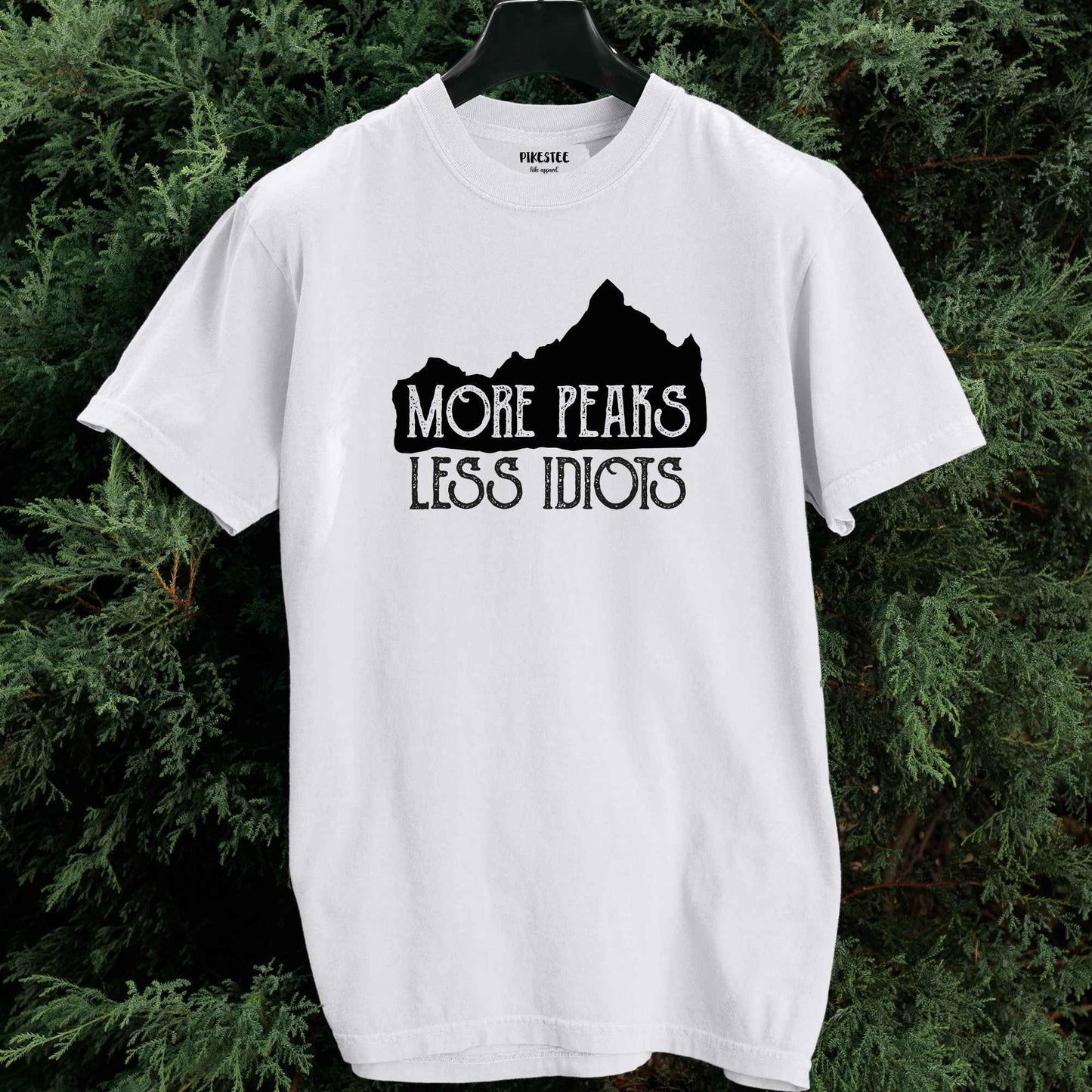 More Peaks, Less Idiots T-shirt