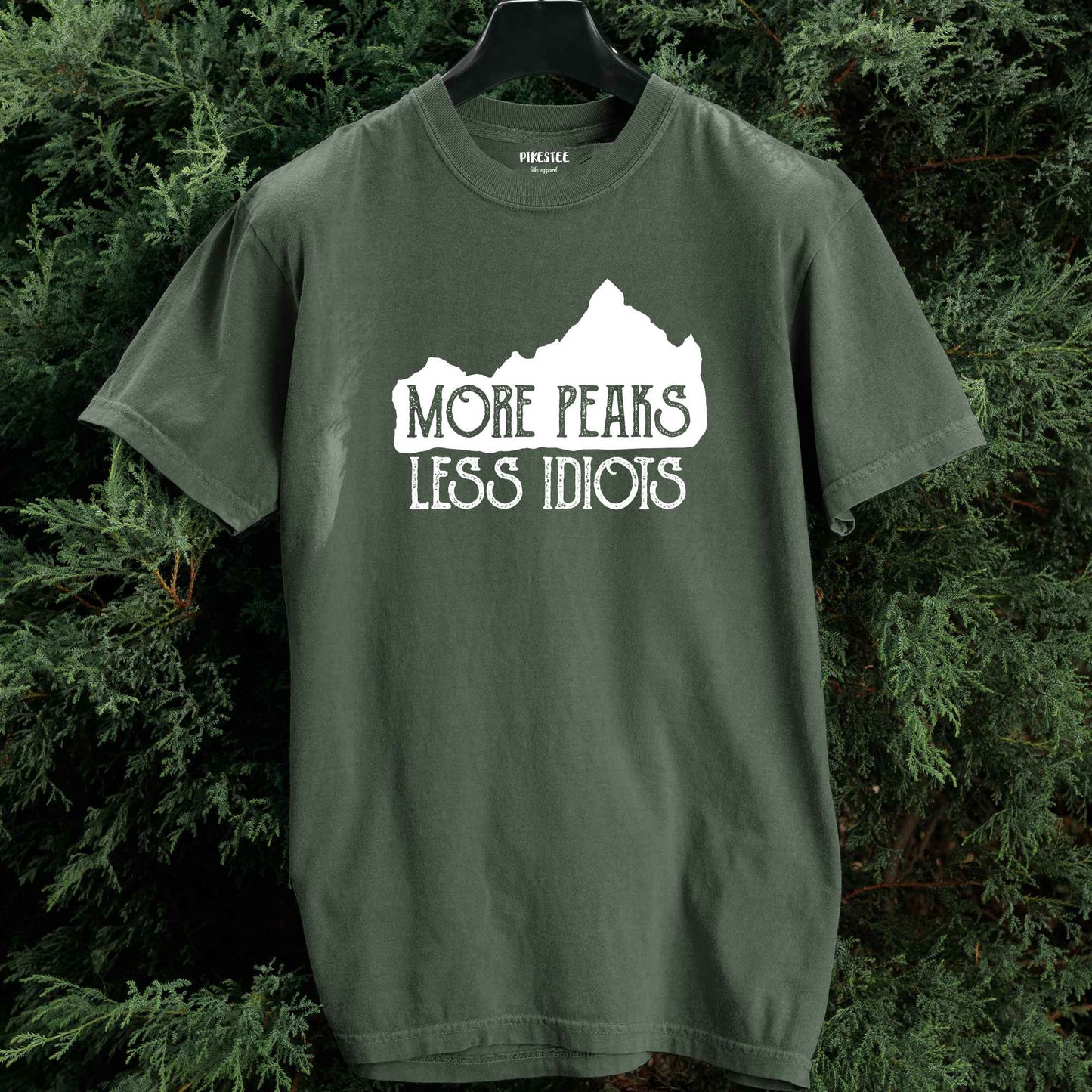 More Peaks, Less Idiots T-shirt