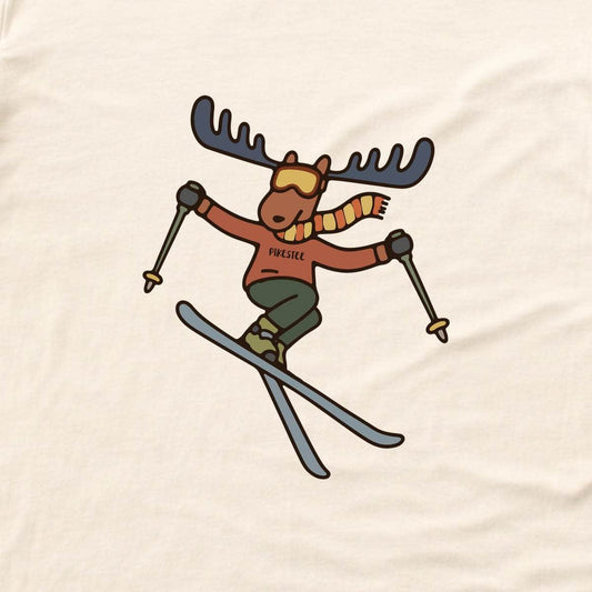 Moose Jump T-shirt - Natural - hero