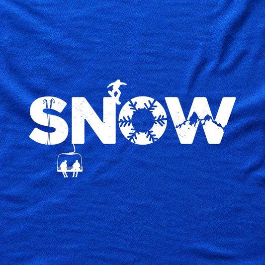 Snow T-shirt - Blue Royal - hero