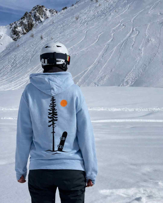 Best Snowboard Spot Back-Print Hoodie